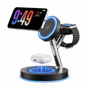 3-in-1 Wireless Charging Station for iPhone, Apple Watch & AirPods
