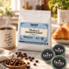 Med asnd Mag lifstyl 3d568d8a-8416-42b9-9915-8a7d4884d1ca Tayst Medium & Magnificent Coffee Pods displayed in a coffee lifestyle setting